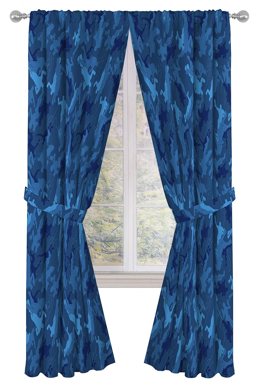 Jay Franco Fortnite Emote Camo 84" inch Drapes - Beautiful Room Décor & Easy Set Up, Bedding - Curtains Include 2 Tiebacks, 4 Piece Set (Official Fortnite Product)