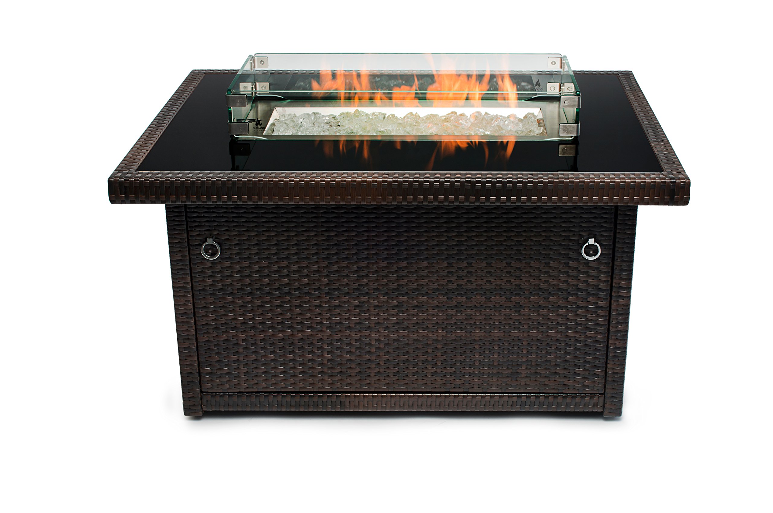 Outland Fire Table Tempered Glass Wind Guard Fence for Outland Series