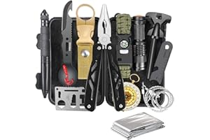 14 in 1 Survival Kits, Gifts for Men Dad Husband Him Christmas, Anniversary Birthday Gifts for Boyfriend, Survival Gear and E