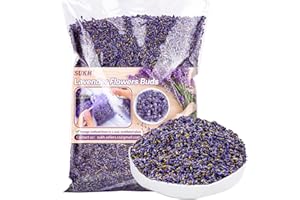 Sukh 3OZ Dried Lavender Flowers- Lavender Buds Sachets Bags for Drawers Closets Fresh Scents Lavenders Sachet Bags Dried Flowers for Patry Birthday Bridal Shower Organic Bulk