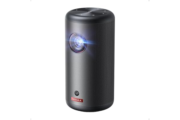 Nebula Capsule 3 Portable Projector, Netflix-Certified | 2.5H Battery, Google TV, 1080p, Wi-Fi, 120" Display, Dolby Digital Sound, Smart and Portable for Any Space