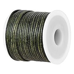 GENIQUE Real/Genuine Round Leather String Cord for