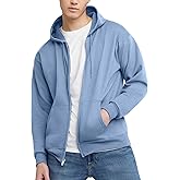 Hanes mens Zip-up Hoodie, Ecosmart Fleece Full-zip Hoodie for Men, Hooded Sweatshirt