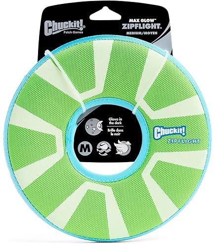 Chuckit! Bumerán Amphibious Boomerang Flotante Para Perros, Juguete Para Tierra Y Agua, Talla M