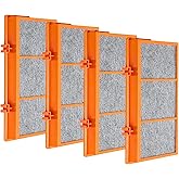Nispira AER1 Filter Replacement for Holmes Air Purifier Smoke Grabber HAPF30AS-U4R HAPF30AT Odors Dust VOCs Remover 1.2 x 10 x 4.6 Inches, 4 Packs.