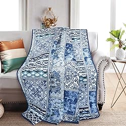 NEWLAKE Quilted Throw Blanket for Bed Couch