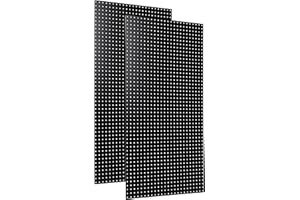 Triton Products High Density Fiberboards - Set of 2 Pegboard Wall Panels for Garage Storage and Organization, 24" x 48" (Black)