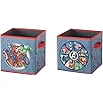 Idea Nuova Marvel Avengers Set of Two Spacious Collapsible Storage Cubes, 10"x10", Avengers / Grey