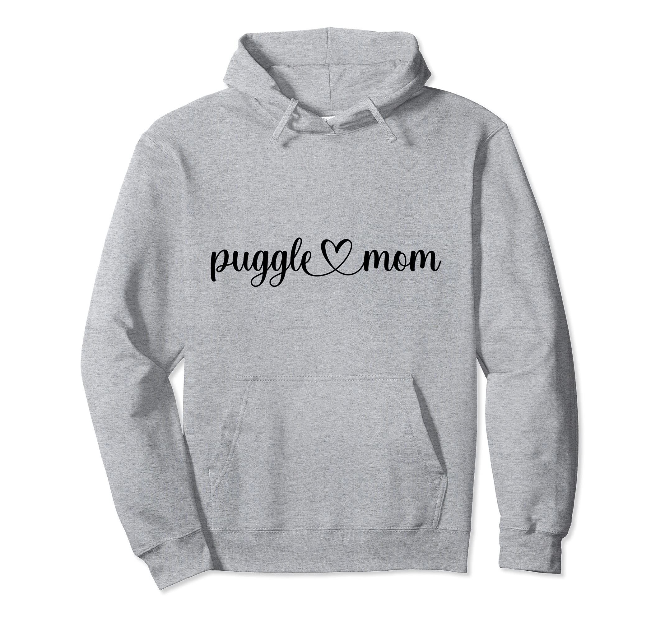 Dog Love Heart Puggle Mom Pullover Hoodie