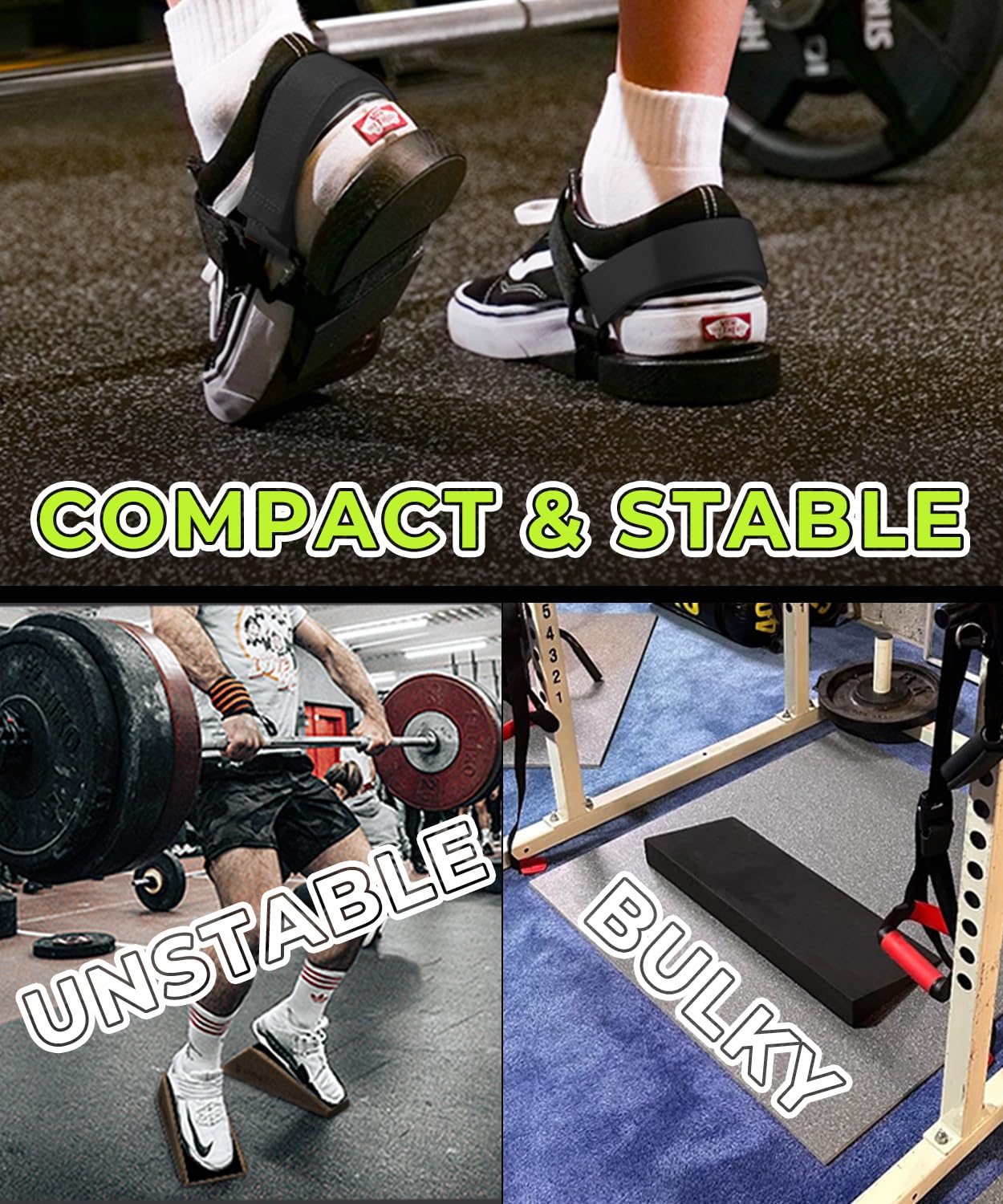 Heel Lift Squat Wedge Block Non Slip Slant Board For Calf