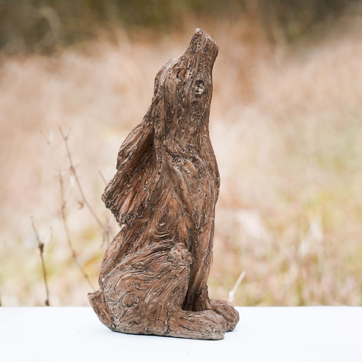 Garden Mile Wood Effect Woodland Creature Garden Ornaments Bunny Rabbit Hare Miniature Lawn Garden Statue Pond Patio Flowerbed Decoration Forest Friends Rabbit Call Amazon Co Uk Garden Outdoors
