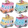 16 Pieces Ice Cream Party Favor Boxes Ice Cream Truck Shape Treat Boxes Summer Goodie Candy Boxes Sprinkles Themed Baby Shower Kids Birthday Party Centerpieces Table Decor Supplies