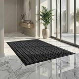Cozy Haven Rubber Rug Outdoor Indoor Heavy Duty Non-Slip 120x150 cm Black 2