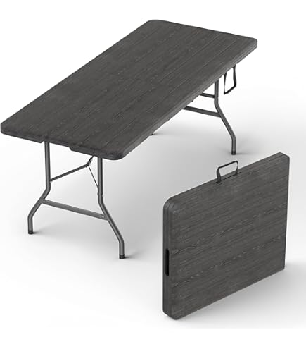 Amazon.com: Desk Folding Table and Chair Set Computer Game Study