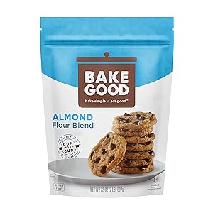 BakeGood Almond Flour Blend, 2lb, 1-to-1 Replacement for All Purpose Flour, Gluten Free, Non-GMO, Kosher