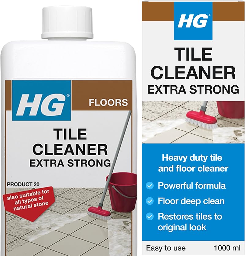 HG Heavy Duty Grout Tile Stone Floor Cleaner 1L Kitchen Bathroom