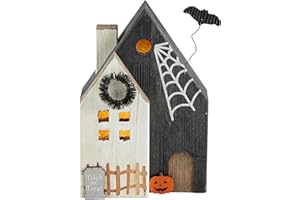 Mud Pie Led Wood Haunted House, Trick