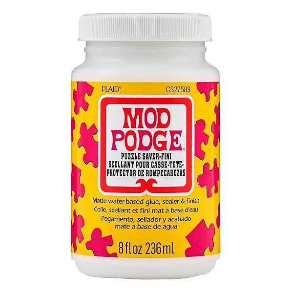 MOD PODGE PUZZLE SAVER, PREMIUM MATTE ALL-IN-ONE GLUE, SEALER, AND FINISH, 8 FL OZ, CS27589