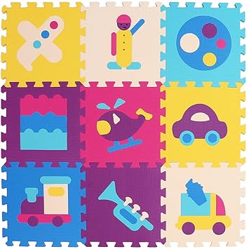 XMTMMD Niños Puzzle Play Mat Colorido Suave no Tóxico Jigsaw Espuma baldosas de Piso y Juguetes AM14B Puzzles y rompecabezas Puzzles de suelo Juguetes y juegos