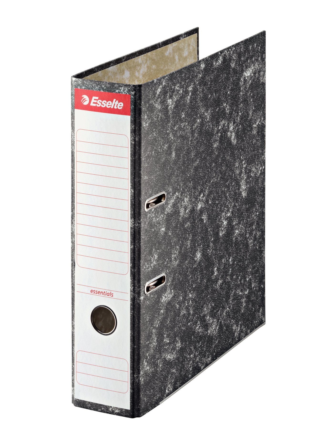 ESSELTE 46958 - Lever Binder Cardboard Heathered with Racking and DIN A4 - Spine 75 mm Black
