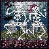 Spooky Scary Beaded Counted Cross Stitch Kit Mill Hill 2017 Buttons & Beads Autumn MH141723