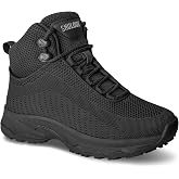 SHULOOK Non Slip Work Boots Women Comfortable Slip Resistant Shoes Black | Mesh Kitchen Chef Booties for Restaurant Food Service Lightweight Walking Footwear Ankle Support