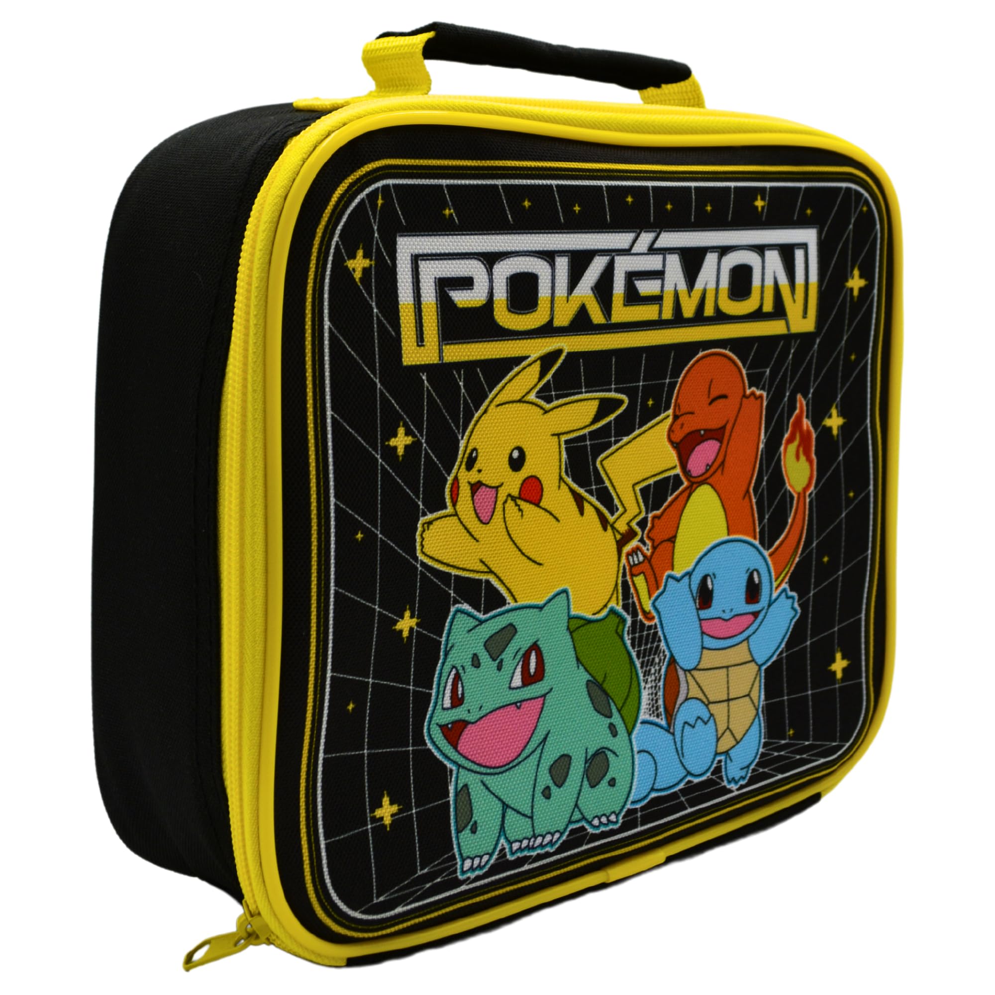 HOX Pokemon Lunch Box for School Kids | Food-safe PEVA & Durable Polyester Insulated Lunch Bag with Handle & Zip | Gift for Fan & Collector | Officially licensed Merchandise