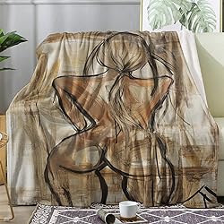 FJWXCBD Sexy Blanket, Naked Girl Fleece Throw