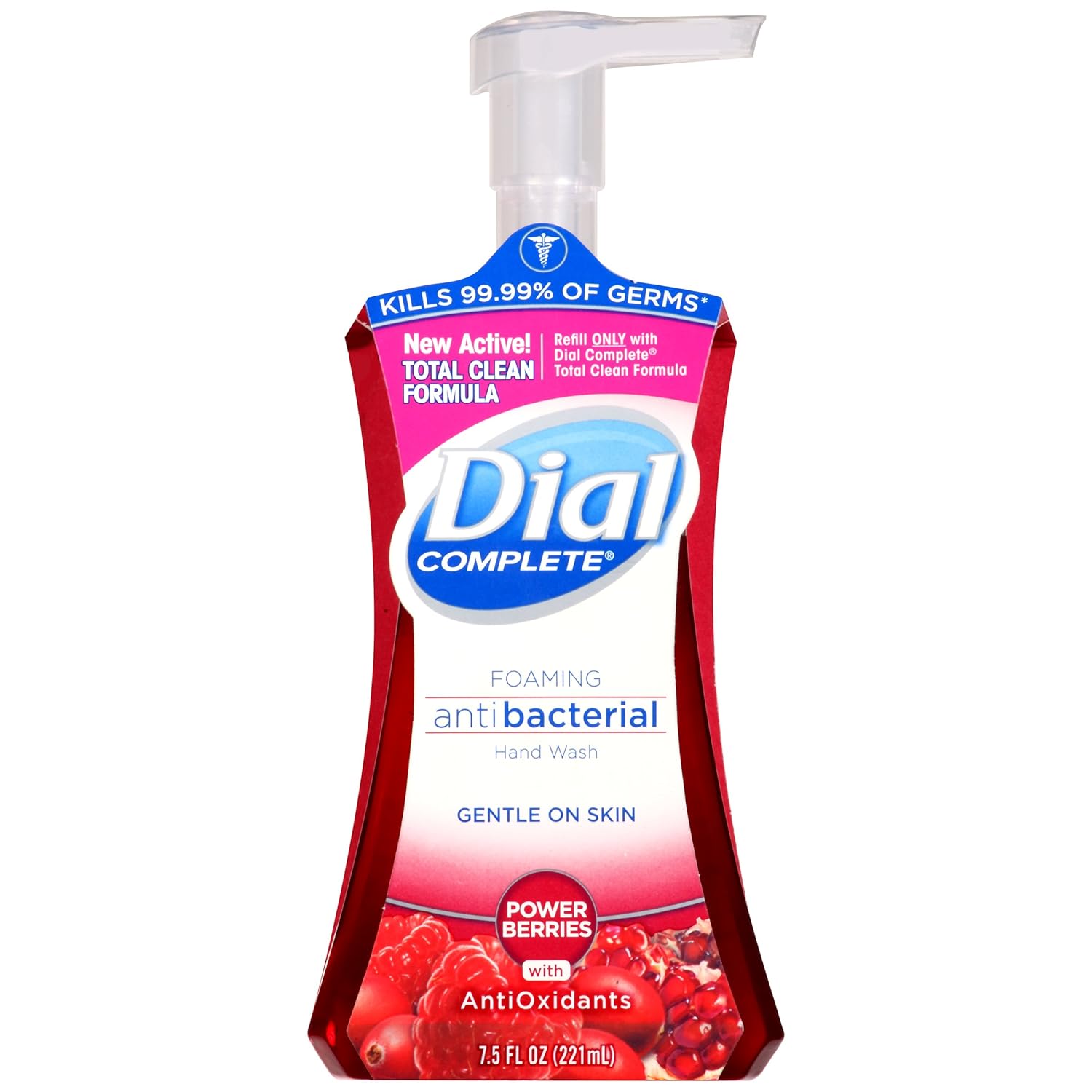 Dial Complete Antibacterial Foaming Hand Wash, Power Berries, 7.5 Ounce : Beauty