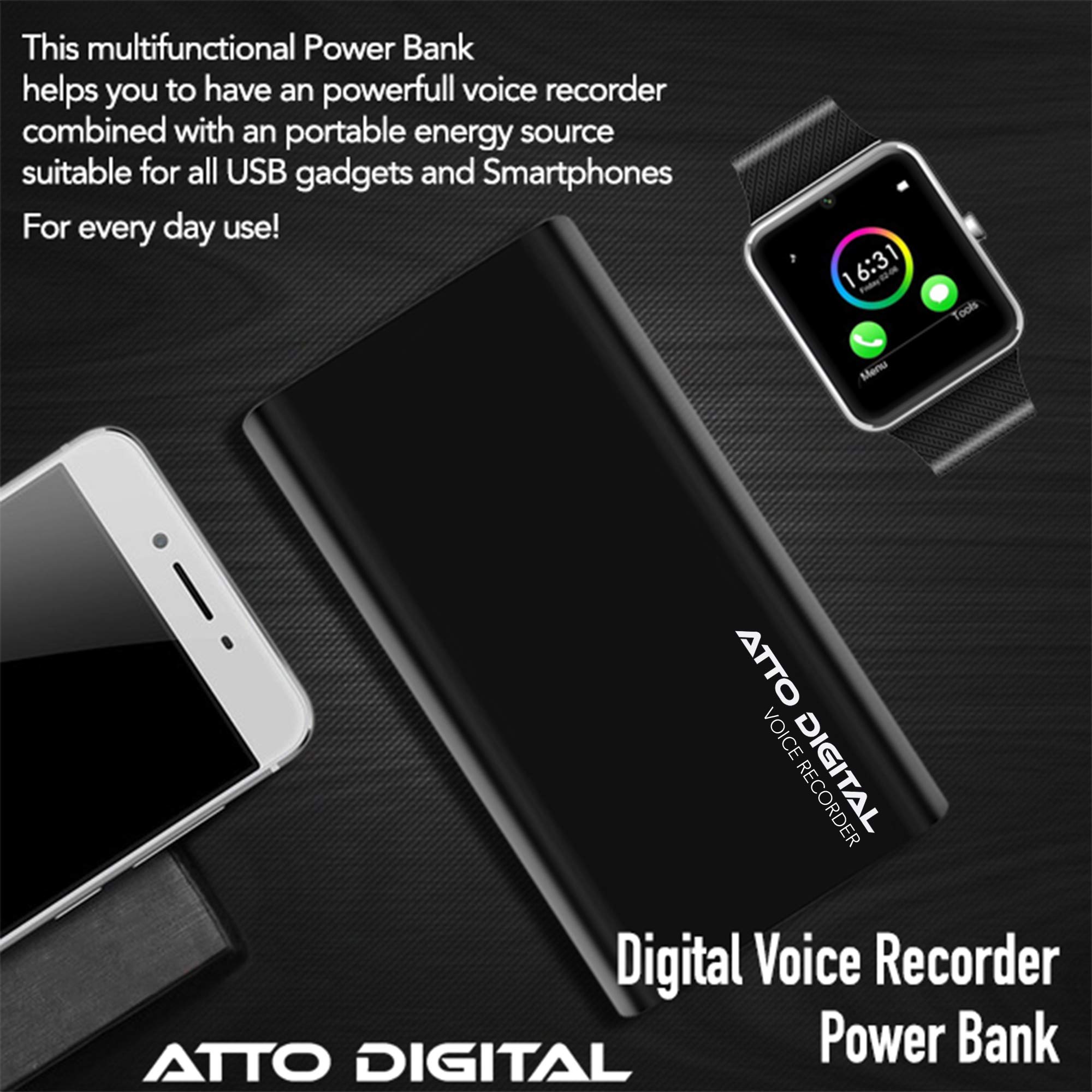 Voice Activated Recorder with The Longest Battery Life, Continuous