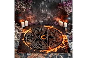 Tarot Table Cloth Altar Cloth, 29.5inch Tarot Reading Cloth Square for Tarot Cards Deck, Witchcraft Wiccan Pagan Spiritual Su