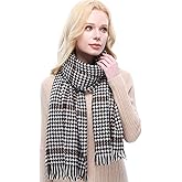 RIIQIICHY Plaid Scarf for Women Fall Winter Pashmina Scarves Wraps for Cold Weather Warm Large