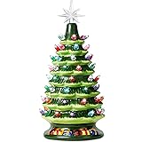 Joiedomi 15" Tabletop Prelit Ceramic Christmas Tree