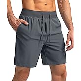 Soothfeel Men's Running Shorts with Zipper Pockets 9"/ 7"/ 5" Lightweight Basketball Gym Workout Athletic Shorts