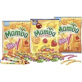 Mamba Beach Sticks Chewy Candy, Fruit Chews Variety Pack, Strawberry Banana Lemonade, 3.17 oz, Pack of 3