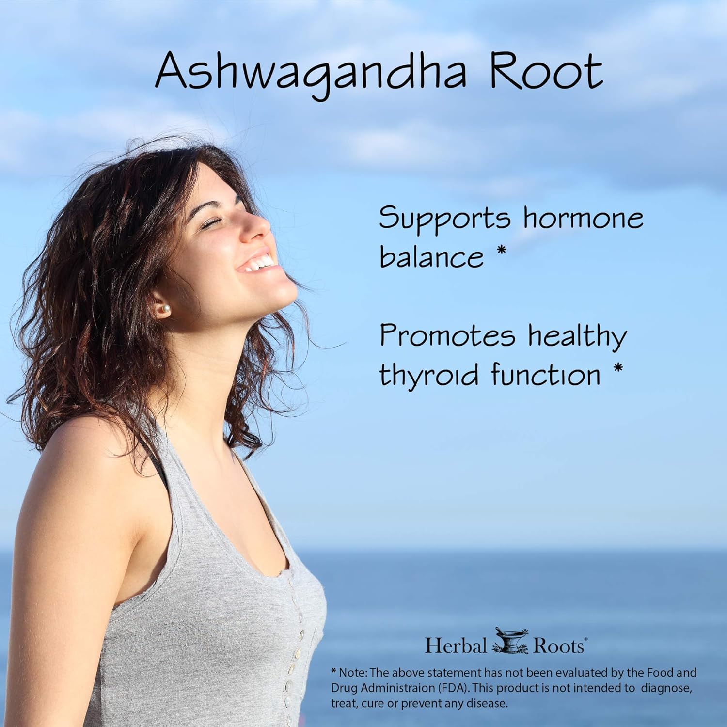 Herbal Roots Ashwagandha Capsules – Extra Strength Pure Organic Ashwagandha Root Powder Extract with BioPerine Black Pepper - 60 Vegan Capsules - Made in USA: Health & Personal Care
