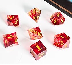 Vovotuzzi DND Dice Set with Dragon Totem Metal Gife