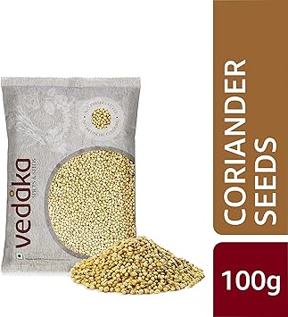 Amazon Brand - Vedaka Coriander (Dhania) Seeds, 100g