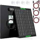 SUNER POWER Waterproof 30W 12V Solar Battery Charger & Maintainer PRO, Built-in UltraSmart MPPT Charge Controller, 12 Volt Solar Panel Trickle Charging Kits for Car Automotive Boat Marine RV Trailer