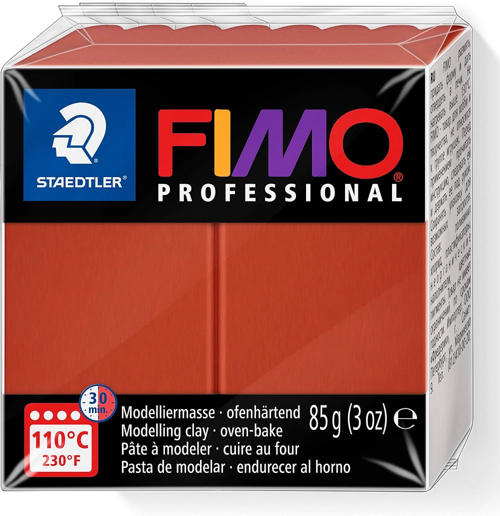 Staedtler 8004-74 FIMO Professional Oven-Hardening Polymer Clay Terracotta 85g