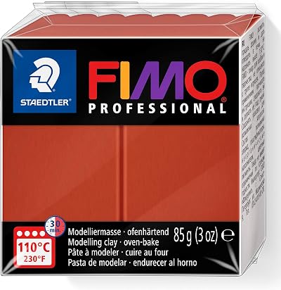 Staedtler 8004-74 FIMO Professional Oven-Hardening Polymer Clay Terracotta 85g