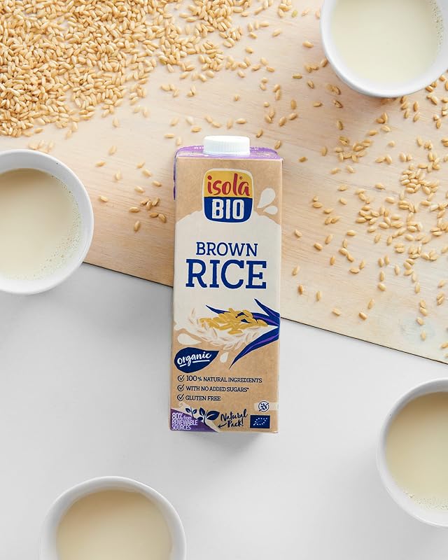 - Bebida de arroz integral com legumes biológicos - embalagem de 6 x 1L