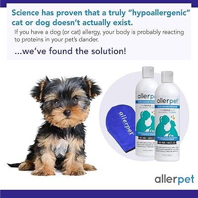 Buy Allerpet Dog Allergy Relief Best Pet Dander Remover For Allergens Ditch Your Allergy Shampoo 100 Non Toxic Safe For Pets Good For Fur Skin Online In Indonesia B01k7wnena