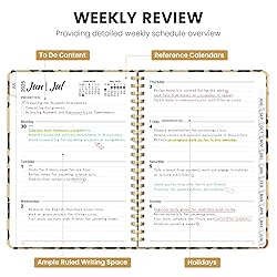 Planner 2025-2026, Monthly and Weekly Calendar
