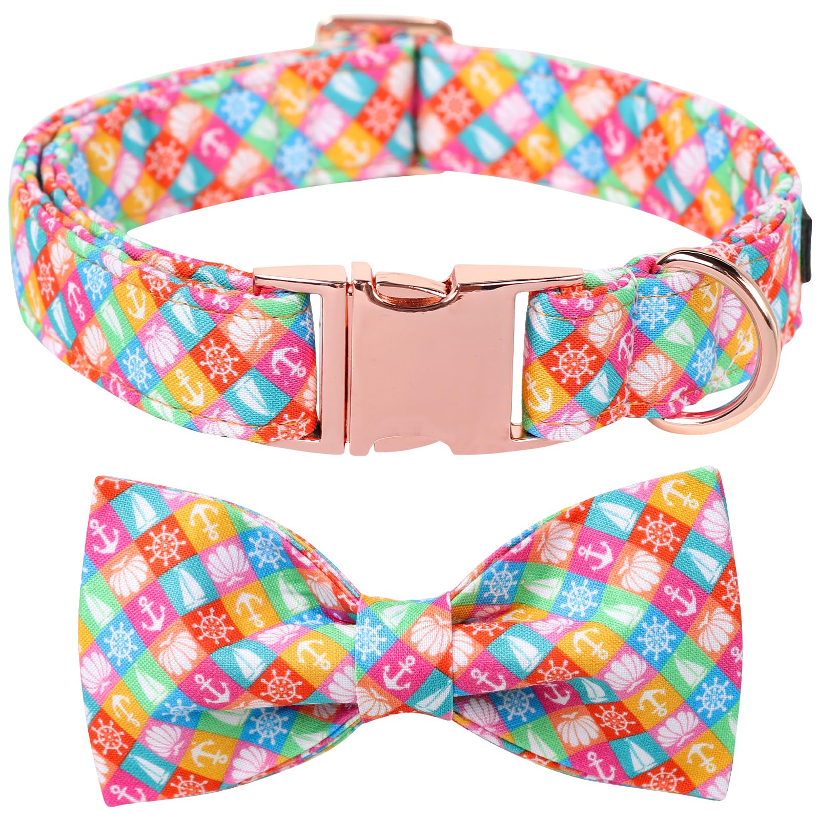 Lionet Paws Design Dogs Collar Cute Adjustable Dog Collars for Girl Female Small Medium Dogs Colorful Sailboat S — image 1