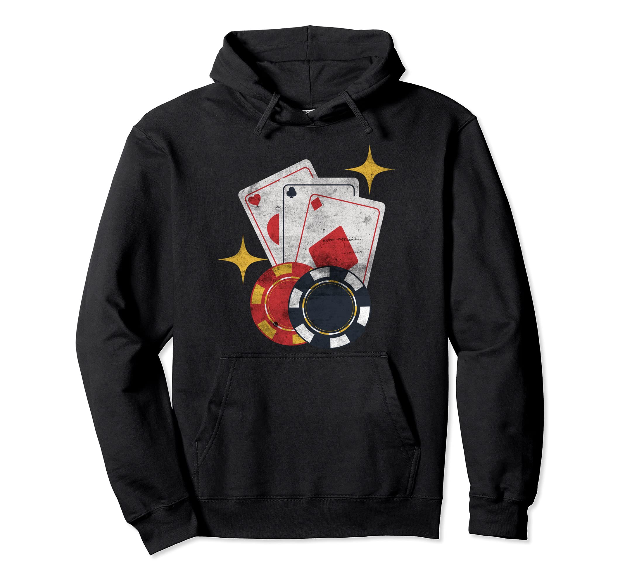Funny Poker Playing Casino Donor Design Poker Player Pullover Hoodie