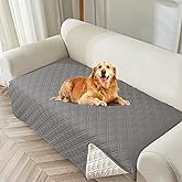 Genina Waterproof Couch Cover, Washable Anti-Slip 67 inch Sofa Covers with 3 Cushions, Sectional Couch Covers for Pets Friendly, Sofa Slipcovers for Dogs Cats, (67inch/Light Grey)