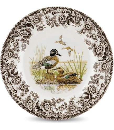 thumbnail image 2 of Spode Christmas Rose Green Salad Plate – 8 1/8 Inch Bone China (Used) 2 of 6