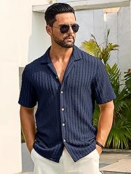 HOTake Men's Summer Beach Vacation Shirts Casual