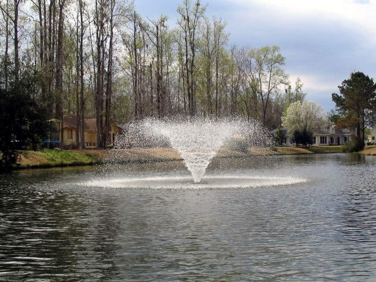 Kasco 1/2HP VFX Series Aerating Pond Fountain – 120V, single phase, 50 ft power cord – 2400VFX050 : Free Standing Garden Fountains : Garden & Outdoor